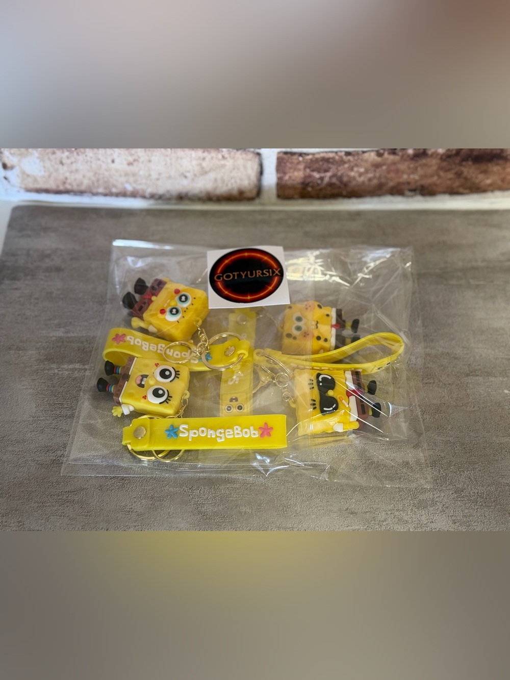 Spongebob Squarepants Keychain Bag Purse Backpack Zipper Charm (4x WHOLESALE)